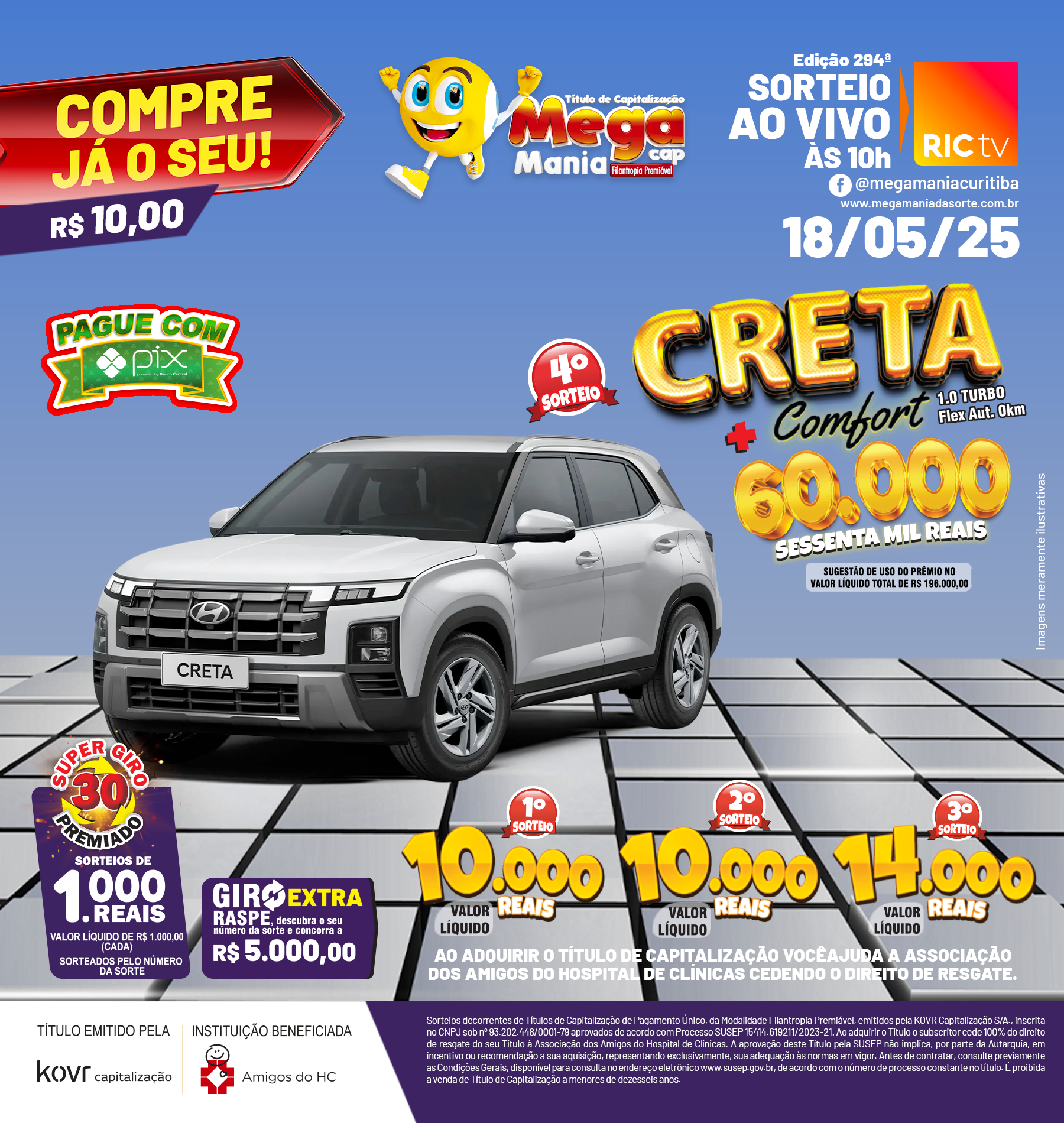 megamania cap premiação para domingo que vem 